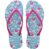 Chinelos Havaianas (mulheres) Disney Slim 39/0 Azul/Rosa