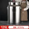 Cubeta Sellada de Acero Inoxidable 304 con Grifo, Barril de Aceite, Barril de Vino, Barril de Leche, Barril de Almacenamiento de Vino para Bodegas, Cubeta de Hielo para Agua en Verano