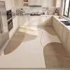 Felpudo Moderno Minimalista para Cocina, Alfombrilla de Cuero Limpiable y Resistente a Manchas, Antideslizante, Resistente al Aceite, Fácil de Mantener, Felpudo sin Lavado