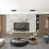 Láminas de mármol natural blanco Fendi importadas de Italia, al por mayor, para paneles de pared de TV de piedra de lujo, mesas de comedor y mesas de centro hechas a medida