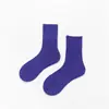 Calcetines Deportivos para Mujer de Colores Caramelo Calcetines Altos para Mujer Color Blanco y Negro de Moda Calcetines Largos de Algodón Deportivo Colores Frescos