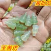 Pingente de cabaça de jade Xiuyan com furo passante, pingente de cabeça de Buda de cabaça de jade, escultura em jade Xiuyan, presente de jade natural, atacado do fabricante