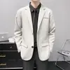 Jaqueta de terno casual masculina solta ruoshuai jaqueta de terno pequena peça única primavera e outono negócios bonito estilo coreano terno