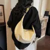 Bolsa de Dumpling Retro Grande Capacidade Estilo Coreano para Mulheres 2026 Nova Moda Transfronteiriça Bolsa de Ombro Casual para o Dia a Dia Bolsa de Axila