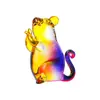 Lujo Ligero Colorido Juego de los Doce Zodíacos Adornos de Animales Sala de Estar Decoración Suave Cristal Mascota de Té Hecho a Mano Suministro Transfronterizo