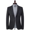 Traje de Lana para Hombre Otoño e Invierno Nuevo Estilo Coreano Elástico Casual para Hombre Pequeño Traje para Hombre Delgado Moderno Traje Superior
