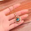 Céu Estrelado Planeta Luz Luxo Elegante Deslumbrante Colar Totalmente Diamantado Feminino Versátil Colar Clavícula Elegante Luxo Leve Design de Nicho