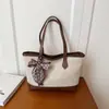 Bolso de Mano Transfronterizo de Gran Capacidad para Mujer 2025 Nuevo Estilo Textura Simple Empalme Bolso de Hombro Bolso Tote Casual para Viajes