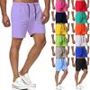 2023 comercio exterior transfronterizo nuevos pantalones cortos de cinco puntos para hombre secado rápido color liso pantalones de playa jóvenes deportes fitness pantalones cortos de secado rápido