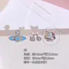 Pendientes de Acero de Titanio 316L, Pendientes Populares de Circonita de Gama Alta, Diseño de Nicho, Tachuelas Ligeras de Lujo