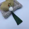 Recordando a Xiangfei Bola de Pelo de 12 cm Borla con Cuentas Colgante de Traje Antiguo Accesorios Hanfu Cheongsam Manualidades Accesorios de Vestimenta