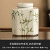 Latas de té de espárragos verdes de fabricantes latas selladas latas de té de cerámica a prueba de humedad té verde Pu'er de alta calidad chino almacén tamaño pequeño