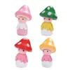 Adornos de Paisaje en Miniatura Muñecos de Hongo Decoraciones para Pastel de Suculentas Accesorios para Manualidades de Estudiantes Manualidades de Plástico Lindos y Divertidos