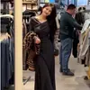 Vestido Gris Francés Nuevo Otoño 2026 para Mujer, Atuendo de Principios de Primavera, Vestido Largo Bodycon de Capa Base para Mujer