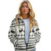 Produto Novo 2024 Transfronteiriço Veludo Espessado Inverno Algodão Roupa Exterior Jaqueta Inverno Veludo Ártico Algodão Roupa Exterior para Homens e Mulheres Jaqueta de Algodão Quente