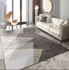 Tapete Geométrico Nórdico para Sala de Estar Luxo Leve Estilo Retrô Hotel Pousada Tapete de Cabeceira Tapete para Sofá Mesa de Centro Grande Área Loja Inteira