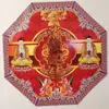 Caixa Grande Octogonal de Liga de Metal Feita de Papel com Abertura Média Produtos Semi-Acabados Dourados Barras e Lingotes de Ouro Sacrificiais para Limpeza de Túmulos Qingming Suprimentos