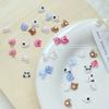 50 hielo a través de mini lindo dibujos animados joyería para uñas fresa oso Jade GUI cabeza de perro y trasero accesorios para uñas al por mayor