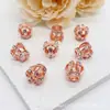 Venta Caliente Transfronteriza Relleno de Oro 18K Conservación del Color Incrustado Zirconia Corona Agujero Recto Cuentas DIY Portátil Bolígrafo Joyería Accesorios Material