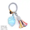 Chaveiro de coração de pedra natural transfronteiriço, pingente de bolsa estilo boho, pingente de carro, acessório de vestuário, pingente de ametista esculpido