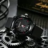 Relógio de Pulso Quartz com Mostrador de Contraste e Pulseira de Silicone, Simples, à Prova d'Água, Casual, para Homens e Mulheres, Disponível em Várias Cores