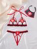 Conjunto Íntimo Sexy Europeo y Americano Cabano Transfronterizo Tentación Coqueta Correas Uniforme de Cosplay de Enfermera Femenina