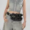 Cinturón de Gamuza Transfronterizo Estilo Americano Y2K Diseño de Nicho Cinturón para Mujer Gama Alta Casual Versátil Cinturón Mayoreo