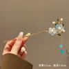 Vintage De Madeira Hairpin Estilo Antigo Simples Bola De Cabelo Headwear Sentido Fada Cabelo Disco Headwear Elegante Hanfu Grampo De Cabelo