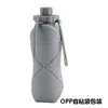 Taza de Agua de Regalo Fcm Botella de Agua de Gran Capacidad Deportes al Aire Libre Ciclismo Taza de Agua Plegable de Silicona 800ml
