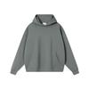 Colete Pulôver com Capuz e Ombro de Algodão Penteado Pesado 380g para Homem Outono e Inverno Marca da Moda Viva Grande Casaco Felpudo com Capuz Feminino