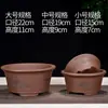 Maceta Morada de Arena para Flor Clivia Simple Transpirable para Cactus Suculentas Árbol Verde Planta de Escritorio Espárrago Cerámica Maceta de Bonsái