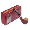 Pipa de Resina de Baquelita Pipa de Metal para Hombre Pipa para Tabaco Seco Pipa para Tabaco Anticuada Bolsa para Tabaco Pipa con Entrada Curvada Bolsa para Tabaco Seco