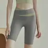 Shorts de Yoga Feminino Cross-Training Fitness Novo Estilo Sem Costura Cintura Alta Controle de Barriga Levantamento de Bumbum Justo Cinco Pontos
