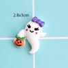 Novo Halloween Vampiro Fantasma Abóbora Morcego Resina DIY Grampo de Cabelo Tiara Anel Acessórios de Halloween