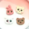 Oferta especial conejo oso resina accesorios DIY tienda hecha a mano materiales funda de teléfono móvil pegatinas accesorios para agujeros decorativos en zapatos