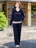 Traje Deportivo de Otoño para Madre 2026 Modelo Nuevo para Mujeres de Mediana Edad y Mayores, Sudadera con Capucha, Conjunto Elegante de Dos Piezas para Primavera y Otoño