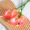 Mini Pu Flor de Calla Flores Artificiais de Plástico Casamento Decoração de Casa Buquê de Noiva Adereços de Fotografia Flores