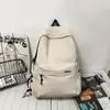 Mochila de viaje simple de gran capacidad para hombre, mochila casual estilo japonés para mujer para estudiantes de secundaria, preparatoria y universidad