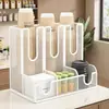 Portavasos de café para barra de bar, estante de almacenamiento de vasos de papel desechables, estante para colocar vasos de té de leche, portavasos especial para degustación comercial