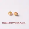 Acessórios para Joias DIY Estilo Étnico Pulseira Olho de Libélula Pulseira Contas Espaçadoras Vazadas Contas Cilindricas Turquesa Incrustada Areia Dourada Acessórios