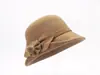Sombrero de Mujer Otoño Invierno Nuevo Elegante Sombrero de Pescador Lana de Madre Elegante Estilo Chica Rica Elegante Cálido de Moda Versátil Sombrero de Cubo de Moda