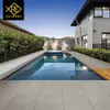Ladrillo de cuarzo de placa gruesa 600x 600 blanco sésamo gris sésamo negro 20 mm baldosín de suelo mate para exteriores