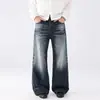 Nova coleção Outono/Inverno masculina OT: Estilo de rua americano, jeans retro de corte A, calças casuais lavadas, calças compridas versáteis para o dia a dia