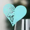 Cartões de Lugar em Forma de Coração Vermelho para Casamento, Cartões Vazados para Taças de Vinho, Cartões de Assento para Banquete de Festa de Aniversário, Cartões Imprimíveis