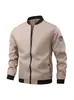 Nueva chaqueta casual de comercio exterior transfronterizo para hombre, directa de fábrica de Amazon, casual de primavera y otoño, color sólido, para hombre