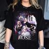 Série de personagens famosos camiseta feminina de algodão puro estampada tops casuais femininos de verão injeção direta digital oversized