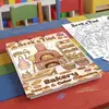 Pósters para colorear de compra directa transfronteriza, libros para colorear con temática de repostería, libros de dibujo para niños, álbumes divertidos de buscar y colorear, juguetes educativos