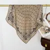 Pañuelo Cuadrado Fino de Espiga Estilo Francés Lujo Ligero, Nuevo Chal de Otoño para Oficina, Protección para el Cuello, Calentador de Cuello a Prueba de Viento, Elegante Bufanda de Seda