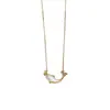 Moda de Nicho Collar Colgante de Delfín de Circonita Simple para Mujer Exquisito Lujo Ligero Dibujos Animados Lindo Versátil Cadena para Clavícula Venta al por Mayor