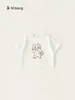 Bangxuan Huzhou Zhili Roupa Infantil Meninas Manga Curta Verão Novo Gola Redonda Desenho Animado Tops Meninos Camiseta Infantil Solta